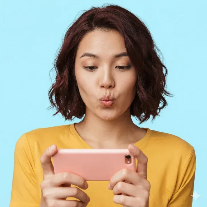 Creator smiling outdoors